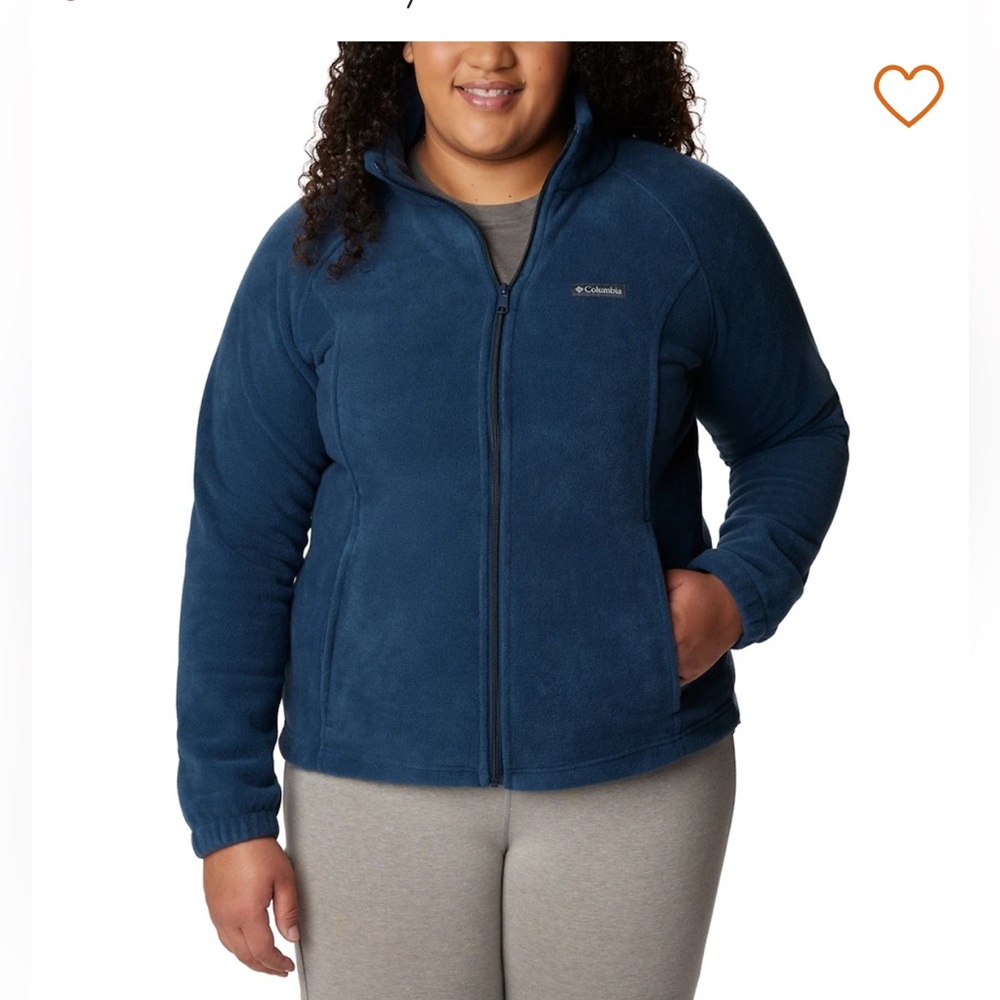 Columbia Women's Benton Springs Fleece Jacket medium nwot zipper - Picture 2 of 5